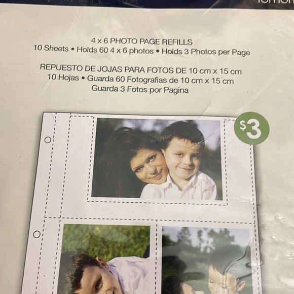 NWT Pinnacle Frames & Accent 4"x 6" Photo Page Refills 10 Sheets Holds 60 Photos - Picture 2 of 6